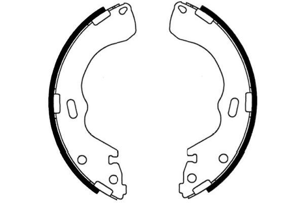 KAVO PARTS Piduriklotside komplekt BS-5428